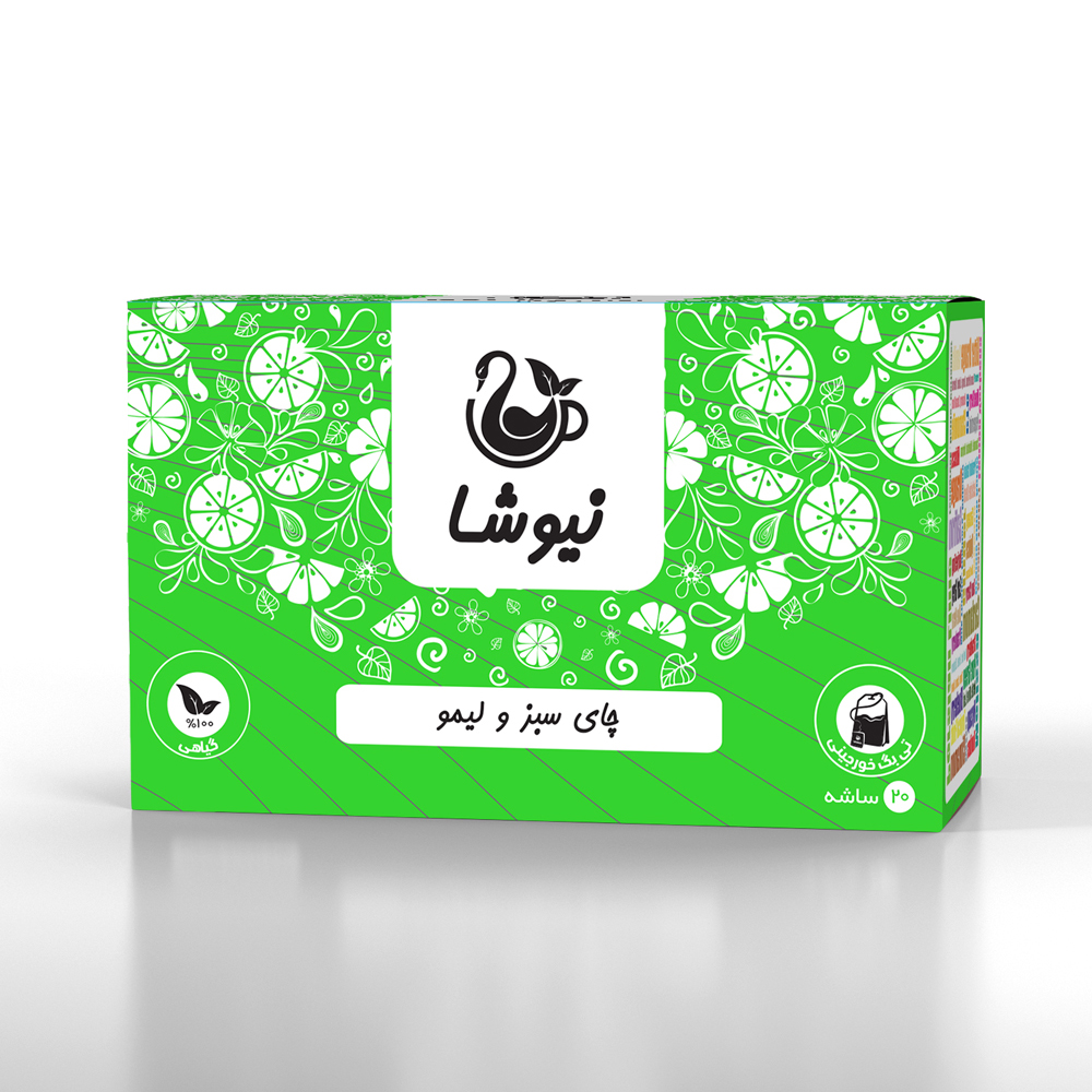چای سبز و لیمو نیوشا (20 ساشه)