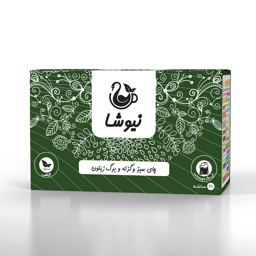 چای سبز و گزنه و برگ زیتون نیوشا (20ساشه)