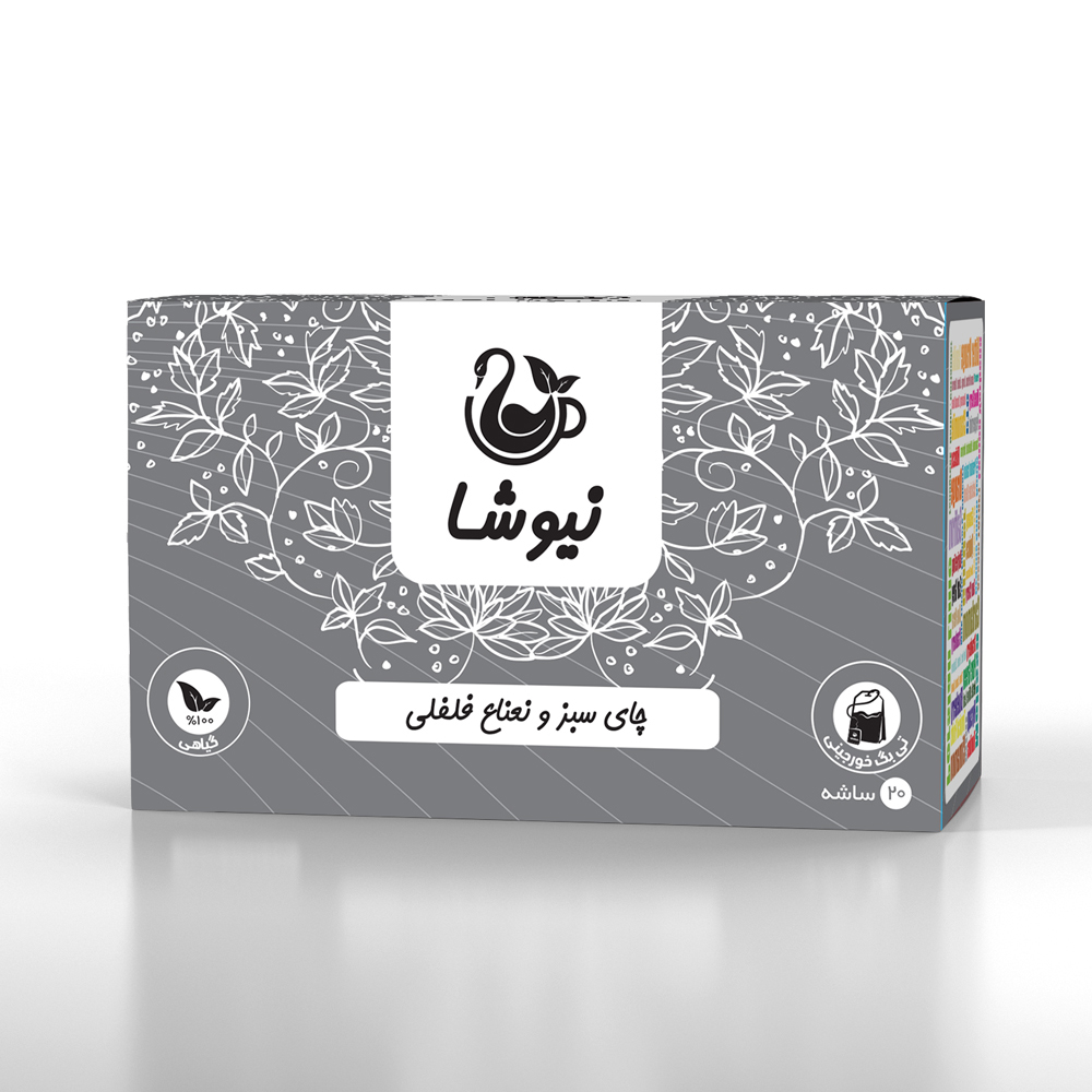 چای سبز و نعناع فلفلی نیوشا (20 ساشه)