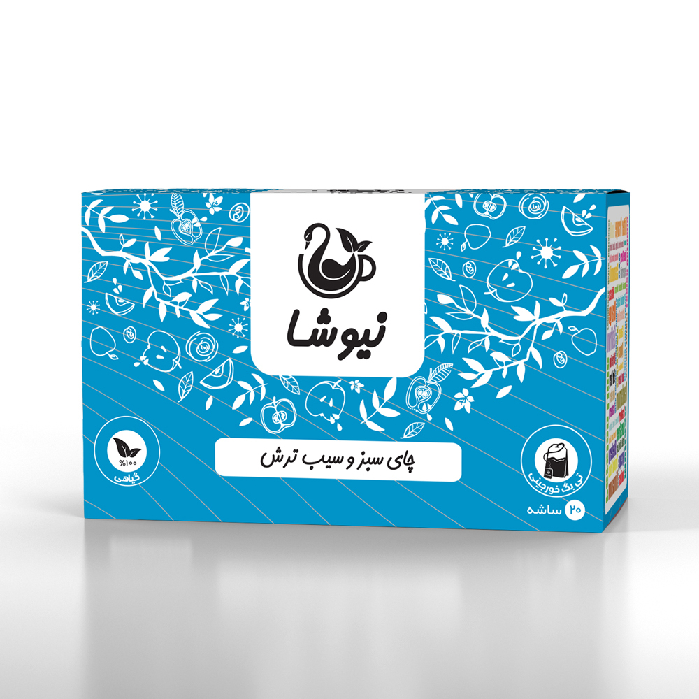 چای سبز و سیب ترش نیوشا (20 ساشه)