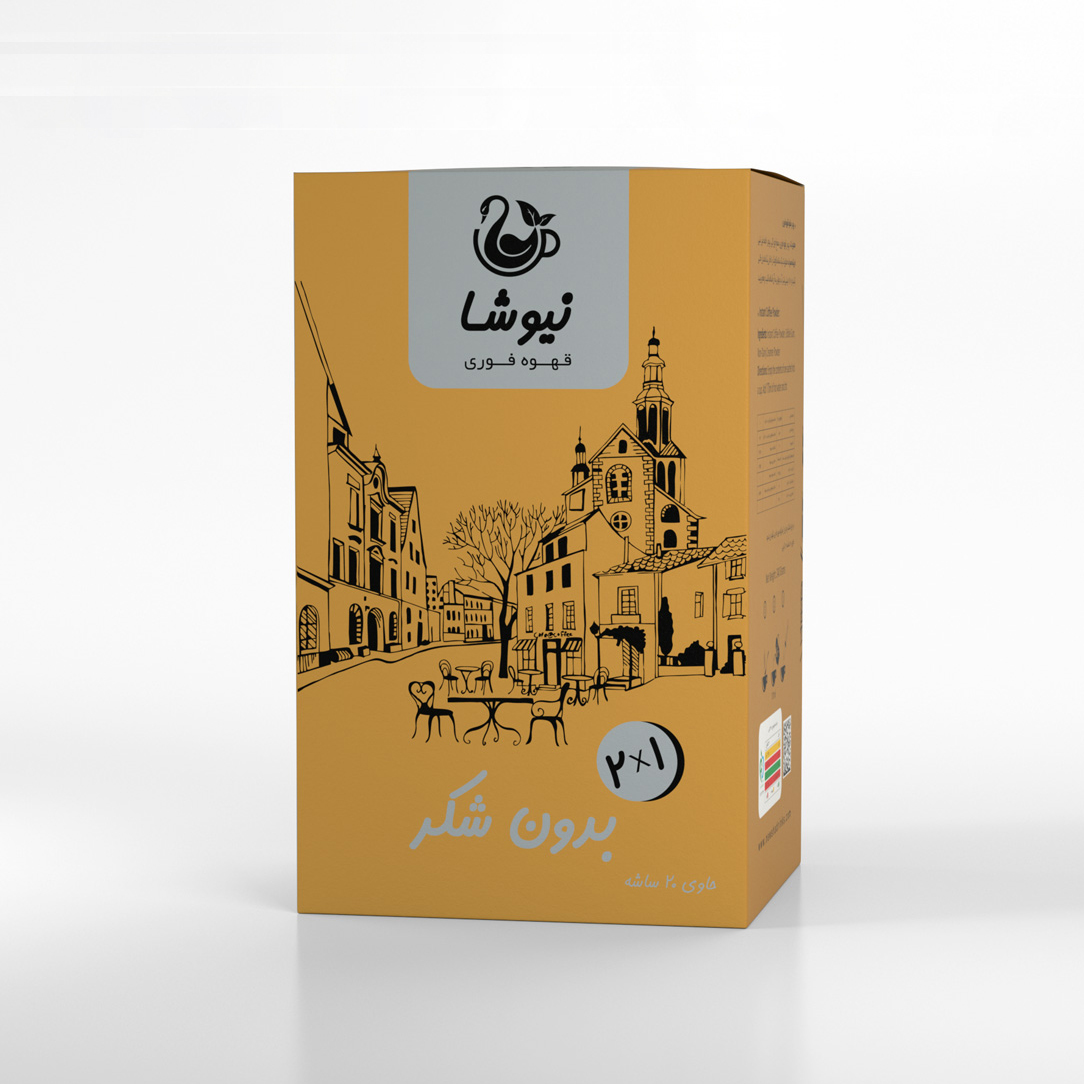 کافی میکس 2 در 1 بدون شکر نیوشا (20ساشه)