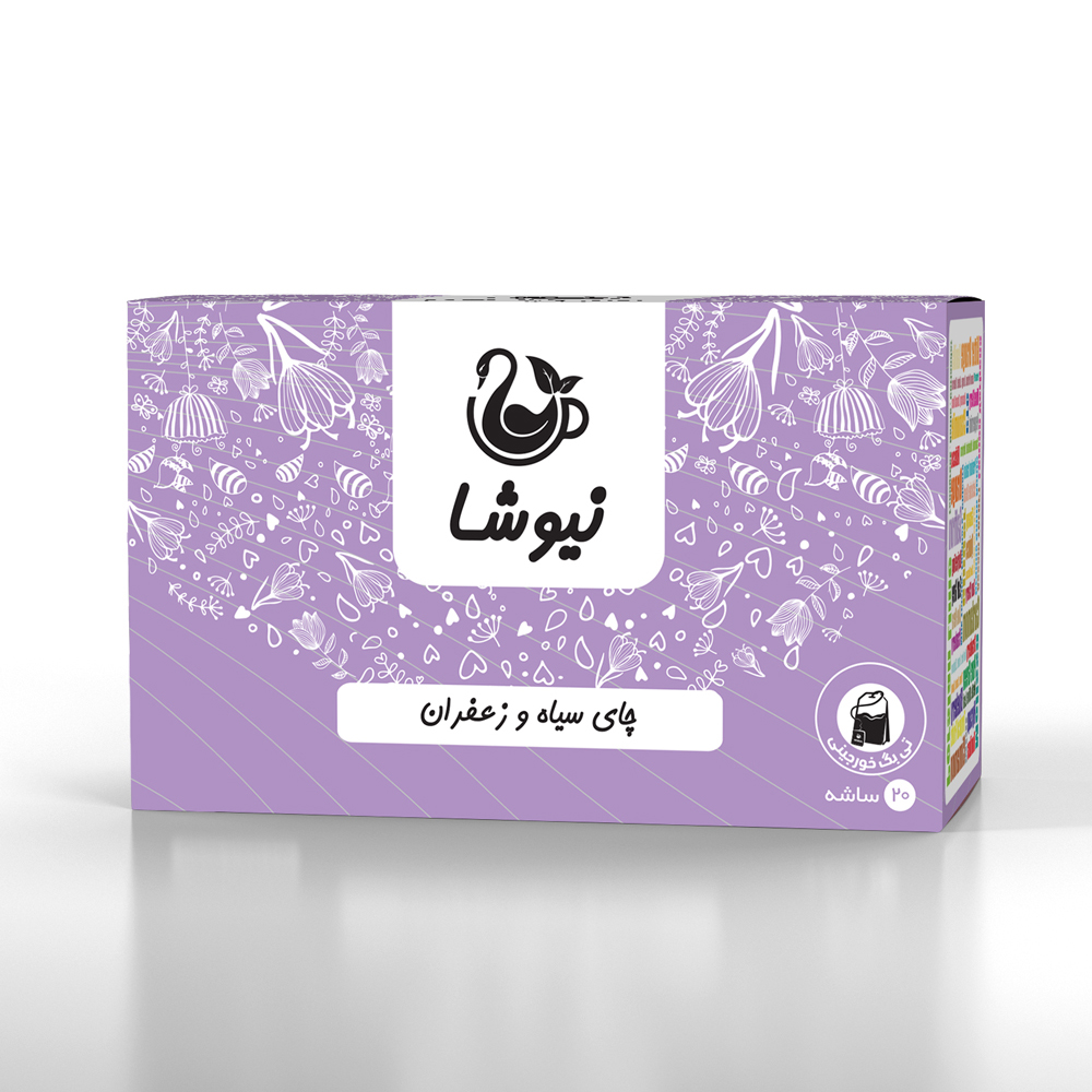 چای سیاه و زعفران نیوشا (20 ساشه )